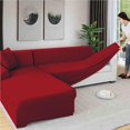 thumbnail image 2 of stanreset Polyester Protective Sofa Cover 2 Seater Stretch Sofa Cover Slipcover Furniture Protector for Living Room, 2 of 6