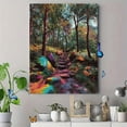 thumbnail image 4 of Abstract Forest Path Canvas Painting，Mystical Nature Decor for Living Room Bedroom Hallway, 4 of 8