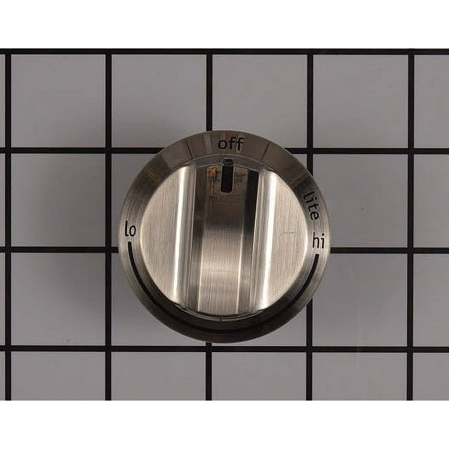 Control Knob Stainless Steel Color Compatible with Frigidaire 5304525746 5304504839