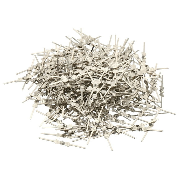 Uxcell 33mm/1.3" Length Chandelier Connector Clip Chandelier Bowtie Pin Silver 350 Pack