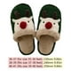 thumbnail image 1 of Pantuflas De Interior Peludas Zapatillas navideñas de piel esponjosa Alce de dibujos animados Lindos artículos para el hogar (Verde38-39), 1 of 8