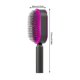 thumbnail image 3 of Cepillo de pelo autolimpiante para mujeres, cepillo de pelo con cerdas de jabalí, cepillo masajeador con cojín de aire 3D, cepillo de pelo autolimpiante para mujeres para cabello enredado y anudado, 3 of 5