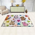thumbnail image 3 of SKYSONIC Lightweight Soft Area Rugs Cute Farm Animals Floor Mat for Kids Playing Room Hardwood Floor Living Room Nursery Rugs, 60x39 in, 3 of 6
