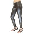 thumbnail image 3 of Vivian's Fashions Long Leggings - Liquid Leather (Junior and Junior Plus Sizes), 3 of 3