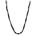 thumbnail image 5 of Beautiful Rope Curtain and Drapery Holdback Embellished with Glass Beads Tieback, 26" Spread (66cm), 3/16" (0.5cm) Thick # RTB9920BEADED,, Pure Black #K9 (Jet Black) Set of 2, 5 of 5