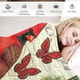 thumbnail image 3 of BCIIG  Cardinals Blanket Red Birds Throw Blanket Plush Blankets Bedding for Valentine's Day Christmas Day Soft Sofa Decor  White, 3 of 6