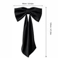 thumbnail image 4 of Halloween Decor Giant Black Bow Halloween Decor, 47 Inch Hanging Bow for Wall Mantle Front Door Window- Indoor Halloween Party Hanging Decoration, 4 of 13