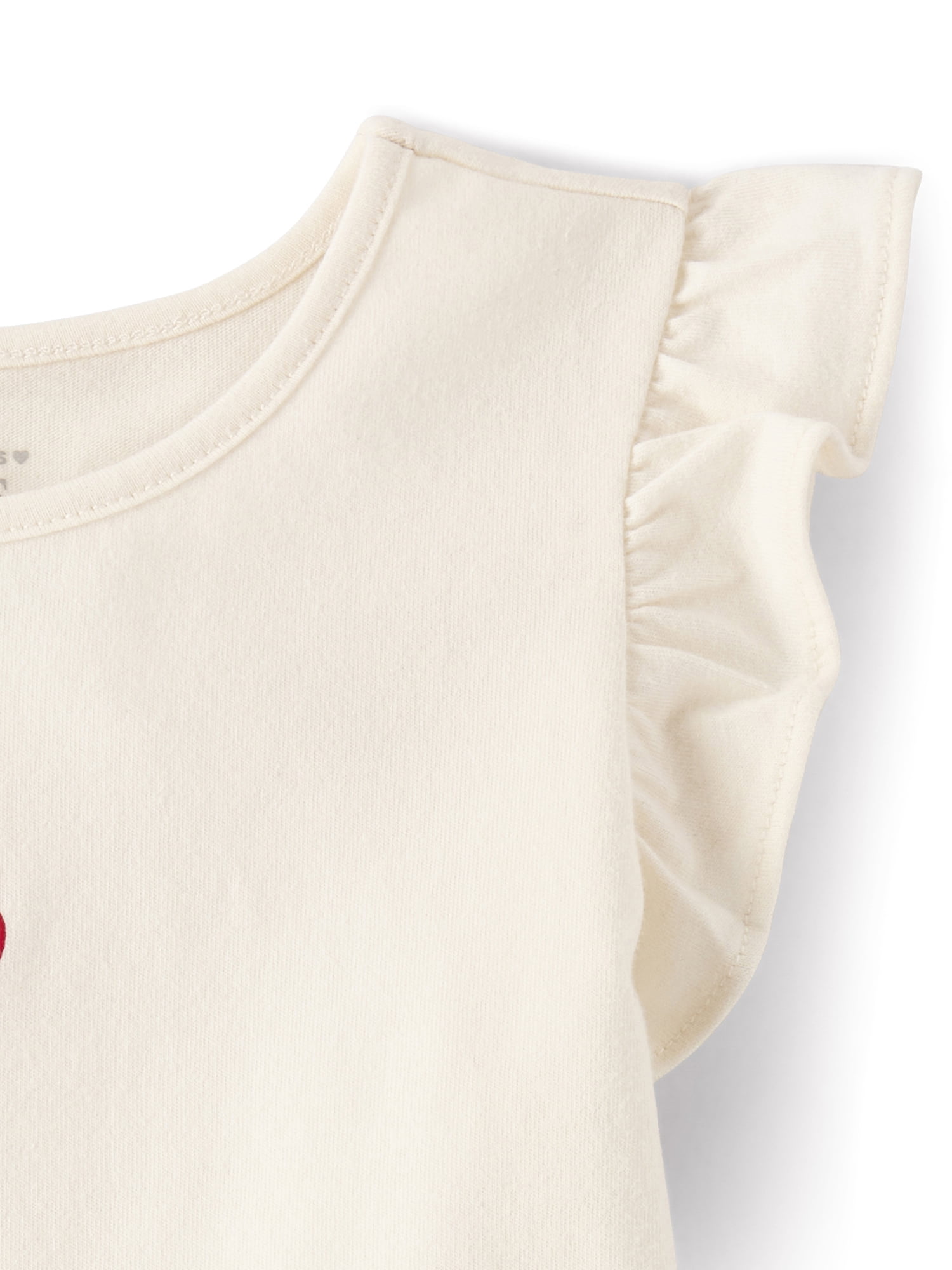 The Children's Place Toddler Girls Short Flutter Sleeve Outfit Set, 2-Piece, Sizes 12M-5T