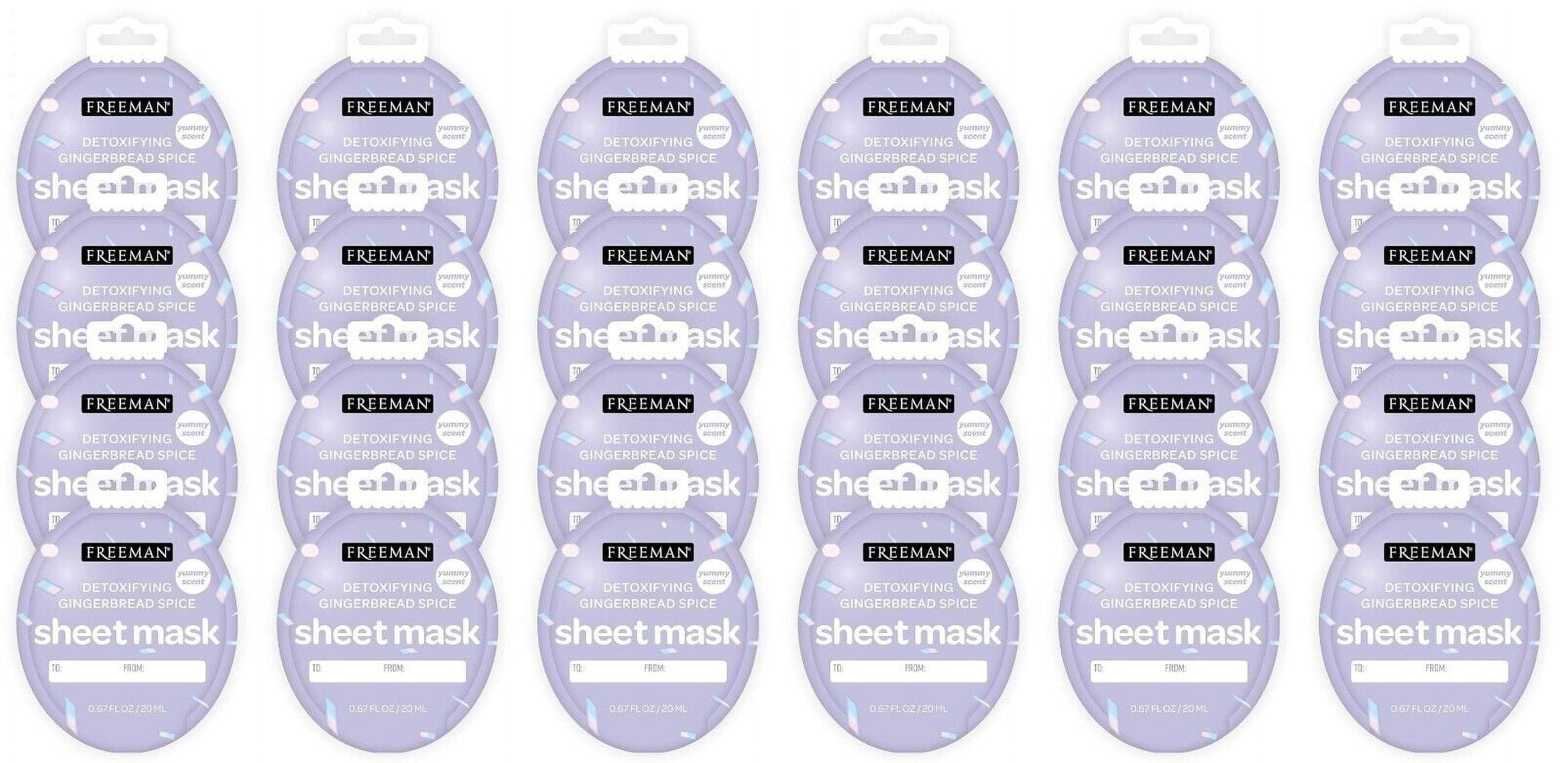 (72) Freeman Face Sheet Masks Hydrating, Detoxifying, Brightening -Gift Set Idea