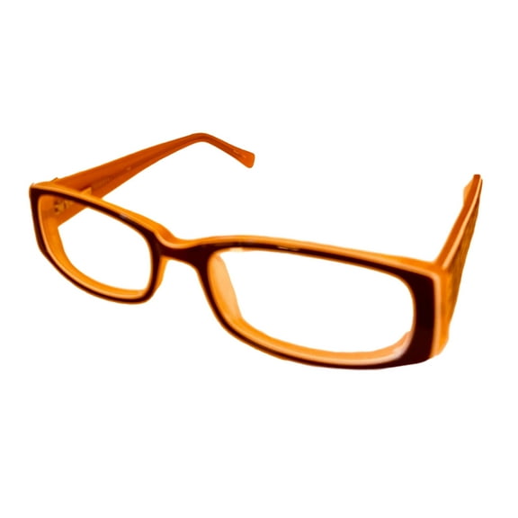 Cosmopolitan Womens Ophthalmic Rectangle Plastic Frame Plushed Lips Brown 50mm