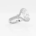 thumbnail image 2 of Ariana Jewel 2.1 Ct Oval Cut Lab Created Diamond Halo Engagement Ring - 14K White Gold Plated - Solitaire with Accents Ring for Women's - Perfect Women’s Bridal Jewelry for Gifting and Daily Wear, 2 of 2