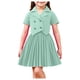thumbnail image 2 of Conjunto de falda y top para niña, conjunto de dos piezas con falda plisada, top de manga corta y media falda para niño, ropa de abrigo y falda, ropa infantil, top de poliéster para niño, 2 of 6
