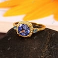 thumbnail image 2 of Vintage Corn Blue Sapphire Engagement Ring, 925 Silver Ring, Sapphire Ring, Unique Ring for Woman,Art Deco Bridal Wedding ring Gift For Her., 2 of 2