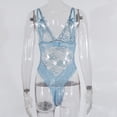 thumbnail image 6 of Everyday Bras for Women Lace Pajama Set for Women Men Brief Small Bridal Garter Set Lace Underpants Mens Mens Comfy Underwear Man under Ware Lingerie Shirt Set with Lace Lace Pajama Set for Blue S, 6 of 8