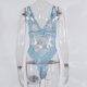 thumbnail image 4 of Gibobby Conjunto de lencería Lencería sexy para mujer, conjunto de camisón de malla, camisón sexy para el hogar, lencería para mujer(Azul, G), 4 of 5