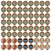 Fresh Roasted Coffee, Organic Sampler Coffee Pod Variety Pack, 72 Count for Keurig K-Cup Brewers