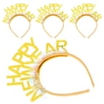 thumbnail image 1 of UPOUART 4Pcs Lightweight Golden Headband for New Year Party Decorative Hair Accessories, 1 of 6