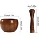 thumbnail image 4 of Wooden Mortar And Pestle, Great For Manual Ginger, Spices, Garlic Press Jujube Medicine Garlic Wuqx, 4 of 4