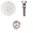 thumbnail image 1 of American Imaginations 15-in. W Undermount Sink Set White, 1 of 9