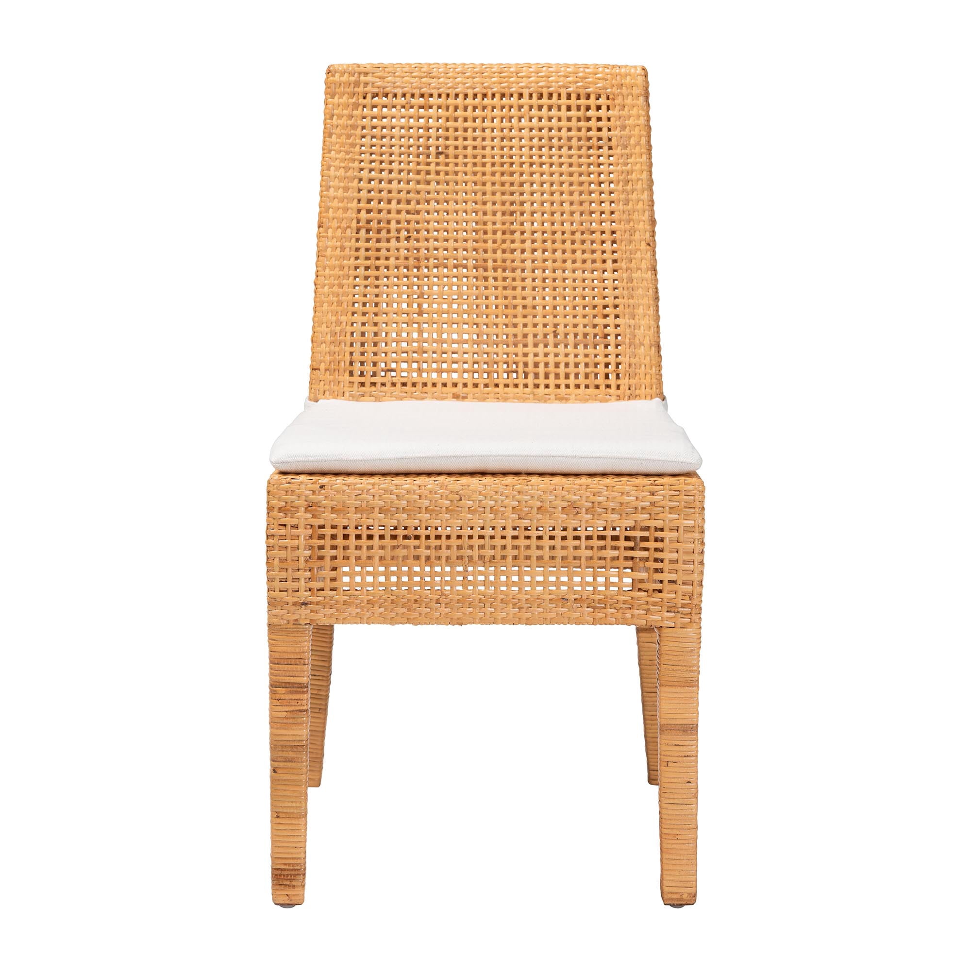 bali & pari Morris Boho Dining Chair, Light Honey