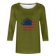 thumbnail image 2 of Camisetas de Manga Corta para las Mujeres Día de la Independencia Impreso Suelto Cuello Redondo Tee, Casual Y Blusas Festivas para las Mujeres Casual, 2 of 4