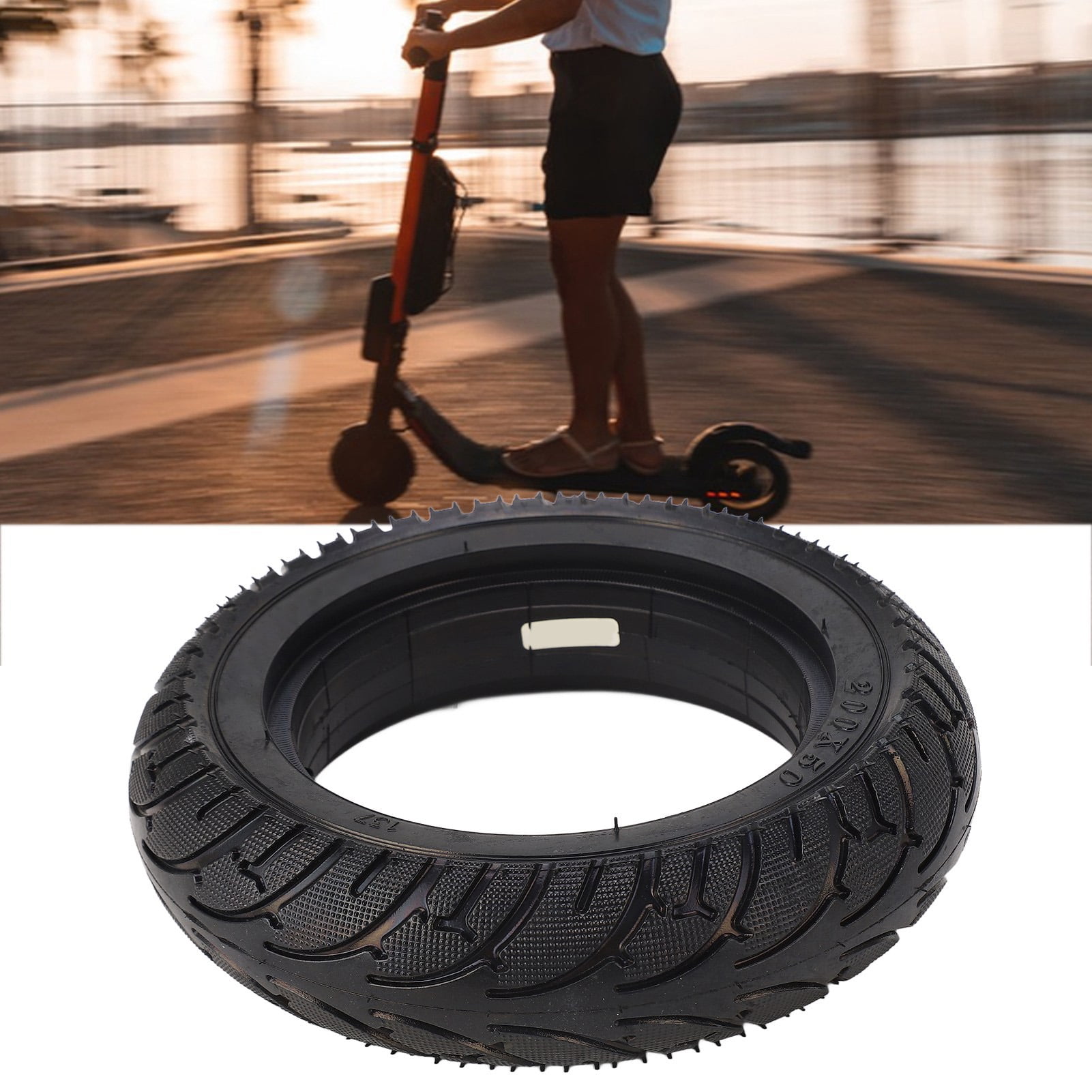 Scooter Tires Replacement, Flexible 8 In 8 In Electric Scooter Solid