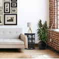 thumbnail image 3 of RRI Goods Contemproray End Table, Glass Top Metal Base Side Accent Table, 3 of 5