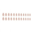 thumbnail image 2 of Press on Nails Medium Almond Fake Nails French Tips False Nails 24 pcs Stick on Nails for Women, 2 of 5