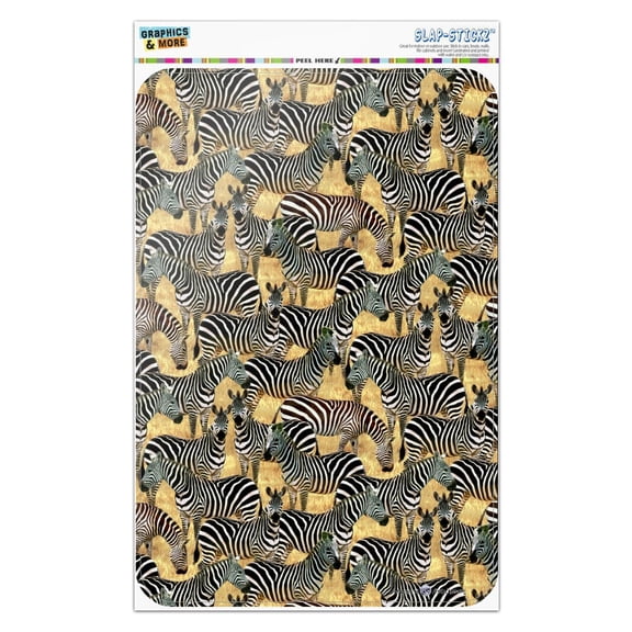 African Plains Zebra Herd Grazing Pattern Home Business Office Sign