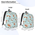 thumbnail image 4 of Rocae Rabbit Is Eating Carrots for Durable Canvas Backpack Leisure Large Bag Travel Rucksack Multi-function Backpack Medium, 4 of 8