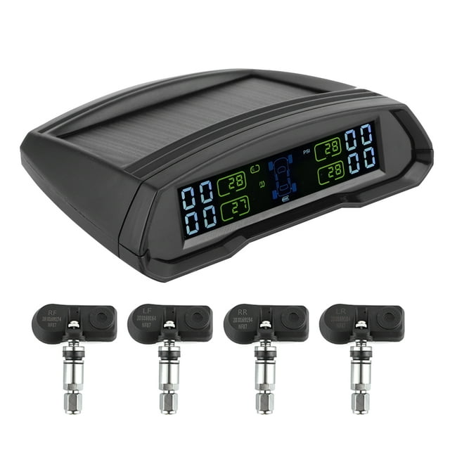 Alarma de presión de neumáticos, Alarma de presión de neumáticos inalámbrica Monitor de presión de neumáticos solar Sensor de presión de neumáticos Ingeniería de precisión