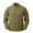 Army Green, variant on Mens Solid Color Casual Bomber Jackets Long Sleeve Hoodless Outdoor Athletic Jackets with Pockets