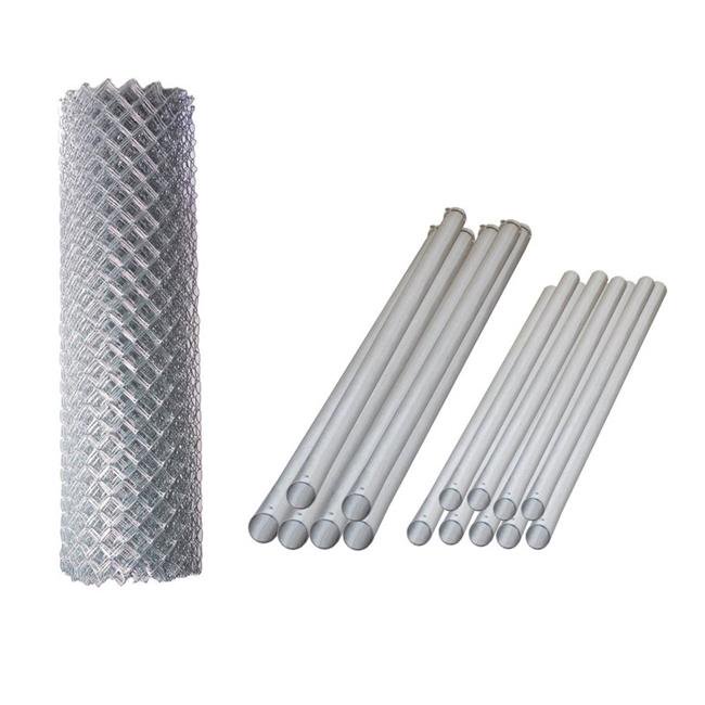 Aleko Kitclf6x50 Unb 6 X 50 Ft Galvanized Steel Chain Link Fence Complete Kit Walmart Com Aleko Kitclf6x50 Unb 6 X 50 Ft Galvanized Steel Chain Link Fence Complete Kit Walmart Com
