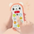 thumbnail image 4 of kjfeif Cute Baby Double Language Mobile Phone Toy with Educational Mobile Phone Toys Gifts for Toddlers 1 2 3 Year Old Boys Girls Phone Toy, Xmas Stocking Stuffers Birthday Gifts, Sky Blue, 4 of 7
