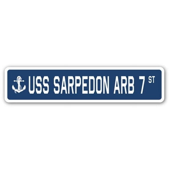USS SARPEDON ARB 7 Street Sign us navy ship veteran sailor gift