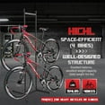 thumbnail image 4 of ZHON 4 Bike Storage Rack Garage (Max. 70kg/154LBS), 4 Bicycle Indoor Standing Bike Rack, Height Adjustable for Road Mountain Bicycles Fits to 24"-29" Wheels, 4 of 7