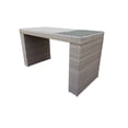 thumbnail image 3 of TK Classics OASIS-BARTABLE-BACKLESS-6 Oasis Bar Table Set with Backless Barstools Outdoor Wicker Patio Furniture, Grey Stone - 7 Piece, 3 of 5