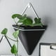 thumbnail image 2 of Macetero de pared Hangerspace Holder Cerámica Moderna Contenedores Maceta Cactus Mediano Negro L, 2 of 8