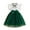 Green, variant on Summer Dresses for Girls Fashion Fly Sleeve Crewneck Mini Sundress Cute A Line Princess Dress with Bowknot Size 3-10