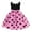 D01-Pink, variant on FYDUU Flower Girl Dress Elegant Girls Polka Dots Dress Holiday Birthday Party Dress Fashion Vintage Princess Dresses For Girls Fashion Versatile