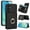 Black, variant on Wallet Case with Card Holder for Samsung Galaxy A16 5G, 360° Rotation Ring Kickstand Magnetic Clasp and Durable Shockproof Cover