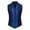 Blue, variant on HomeGardon Waistcoat for Men Suit Vest Men Cardigan Embroidery-neck Woolen Plaid Breastplate British Style Men Tank Top,S-XXL