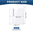 thumbnail image 2 of Uxcell Self-Adhesive Card Pockets Clear Self Adhesive Pocket Label Holders 4.7"x5.6", 2 of 7