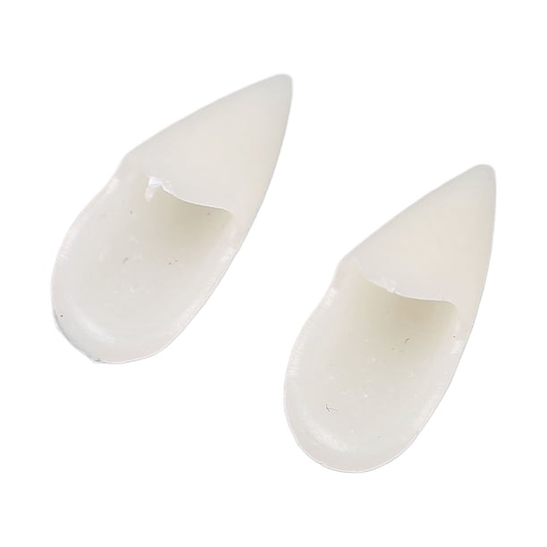 Accesorio De Dentadura Postiza De Terror, Interesante 1 Par De Colmillos De Cosplay Realistas, Adhesivo De Fácil Limpieza Para Fiesta De Disfraces