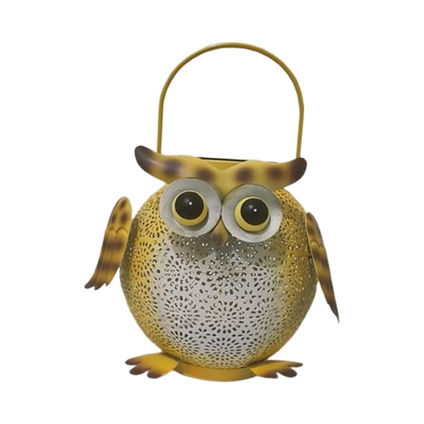 Linterna solar de búho, lámpara de búho para decoración de jardín, lámpara de ambiente paisajístico, búho PC 1