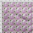 thumbnail image 4 of oneOone Velvet Fuschia Pink Fabric Florals Craft Projects Decor Fabric Printed By The Yard 58 Inch Wide, 4 of 4