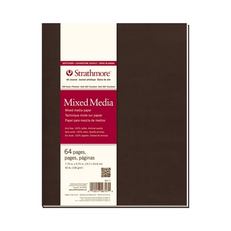 Strathmore Mixed Media Art Journal, 500 Series, 90 lb., 7.75 inch x 9.75