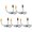 5 pack, variant on Misright USB Powered 5V Flame Effect LED Light Bulb Party Decorative Light Bulb