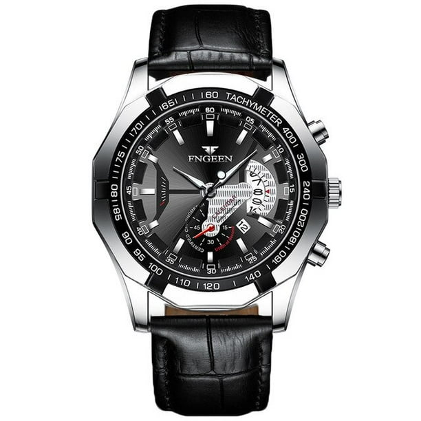 FNGEEN, relojes de lujo para Hombre, banda de acero inoxidable, Reloj de cuarzo resistente al agua a la moda para Hombre, Calendario, Reloj Masculino, Reloj para Hombre S001 Tan Jianjun unisex