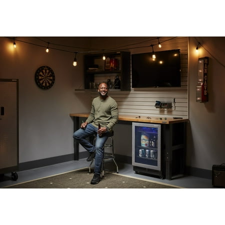 Gladiator - 8' Adjustable Height Hardwood Workbench - Hammered Granite